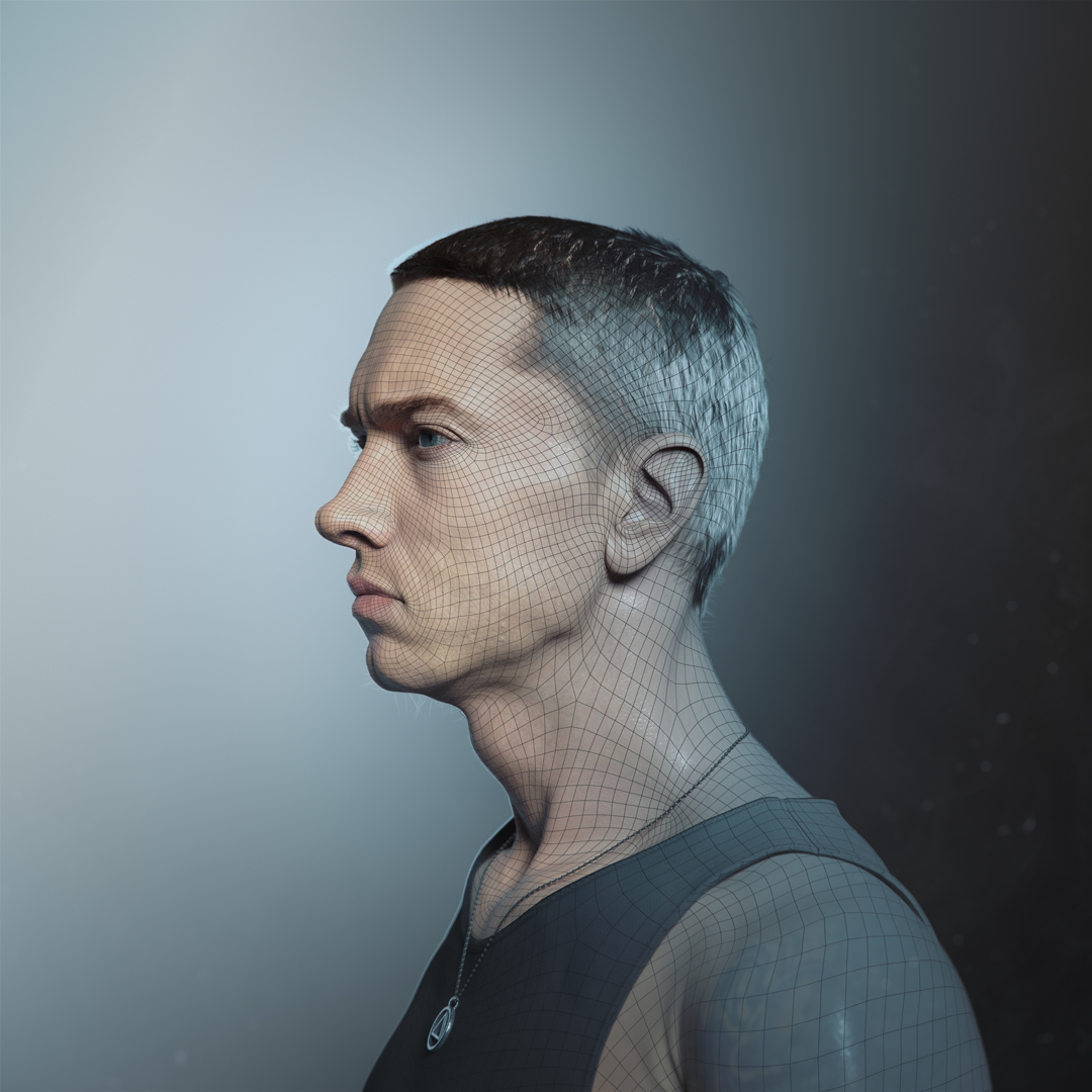 Eminem 3D Render.