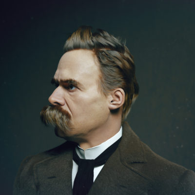 Friedrich Nietzsche 3D Render