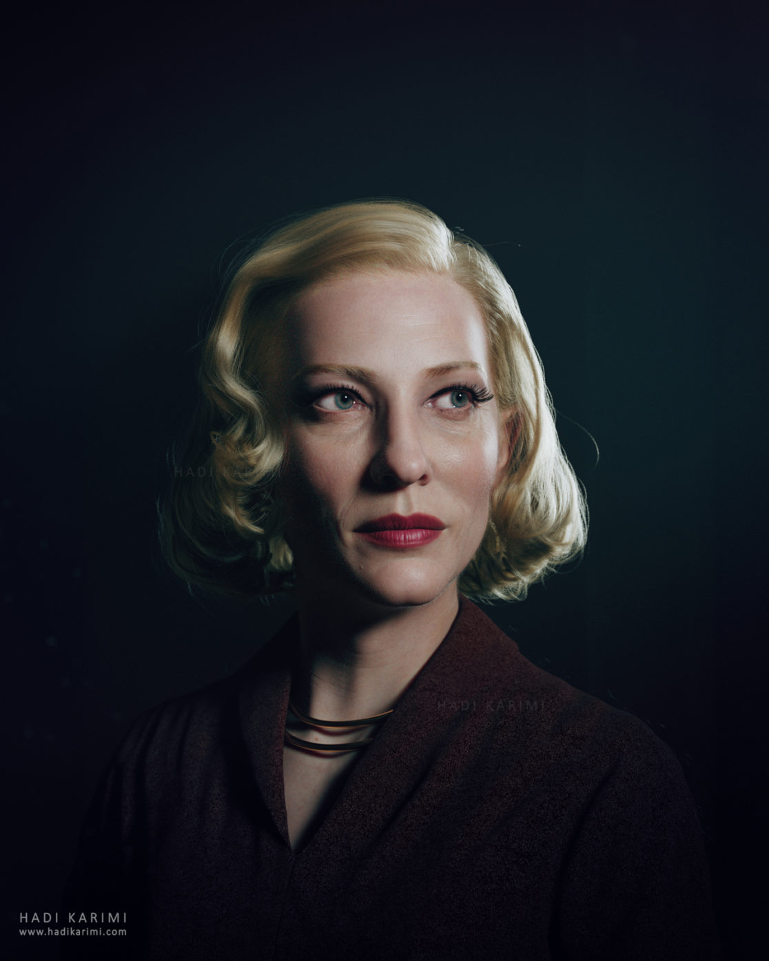 Cate Blanchett 3D Render
