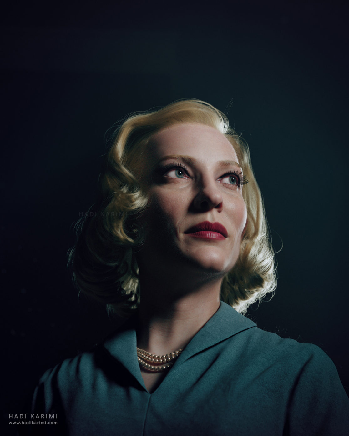 Cate Blanchett 3D Render