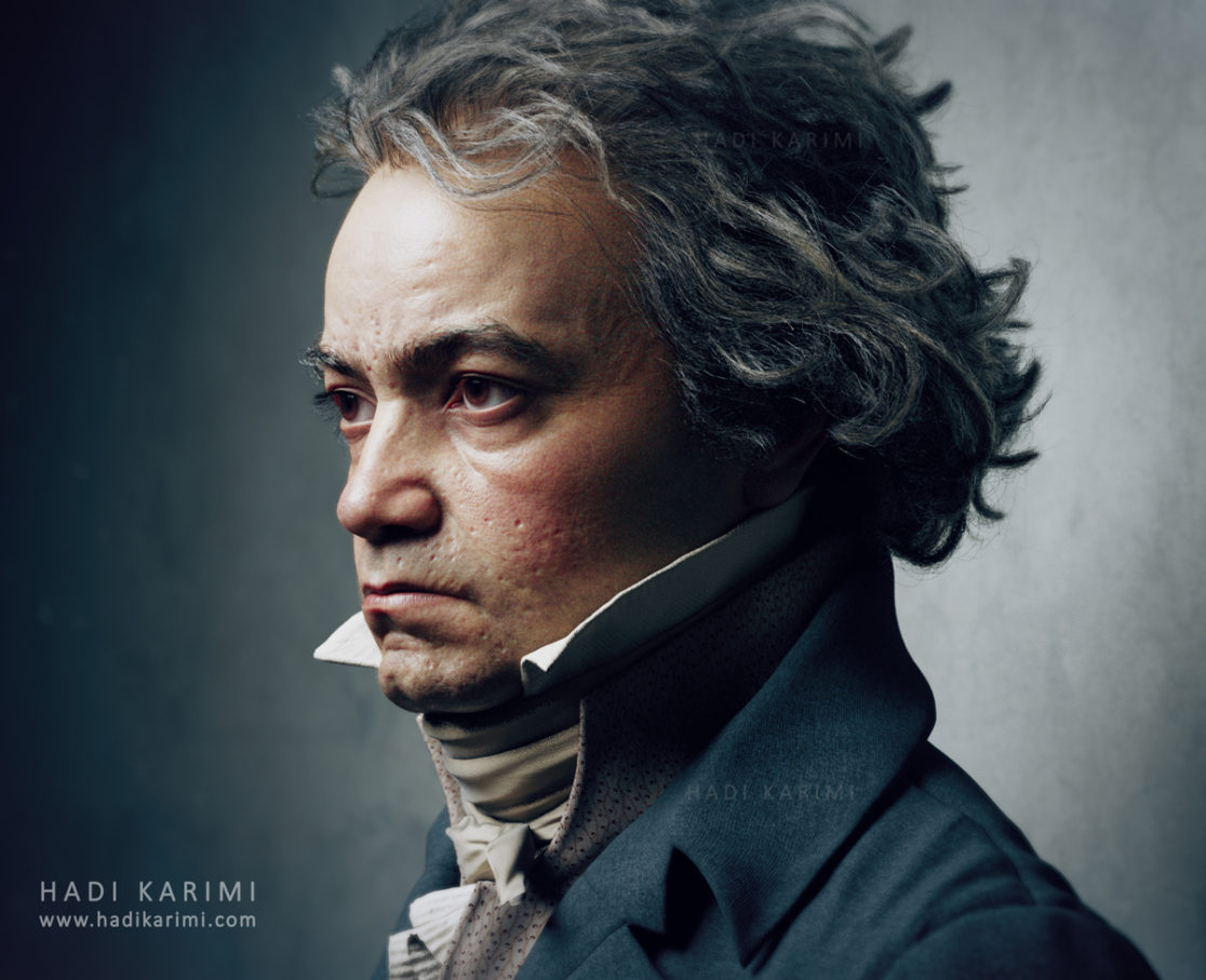 Ludwig van Beethoven 3D Render