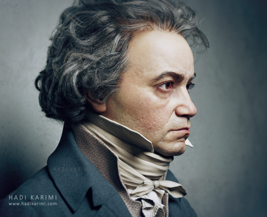Ludwig van Beethoven 3D Render