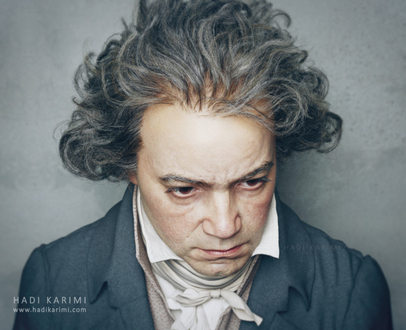 Ludwig van Beethoven 3D Render