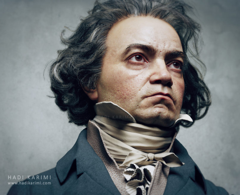 Ludwig van Beethoven 3D Render
