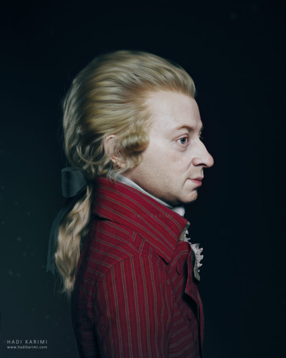 Wolfgang Amadeus Mozart 3D Render
