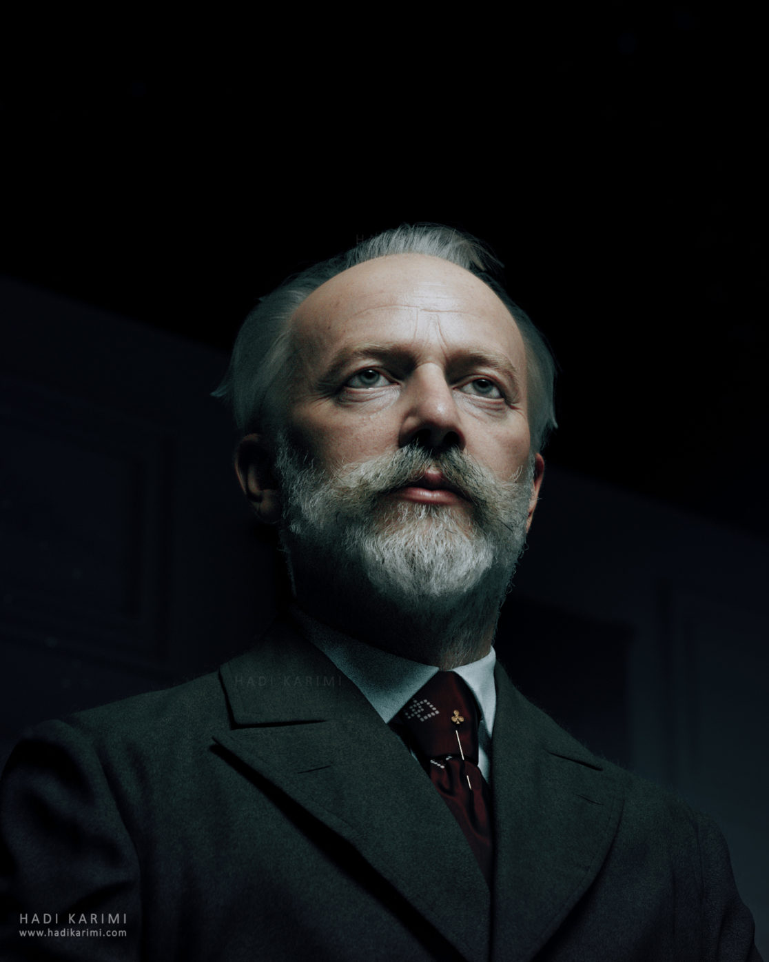 Pyotr Ilyich Tchaikovsky 3D Render
