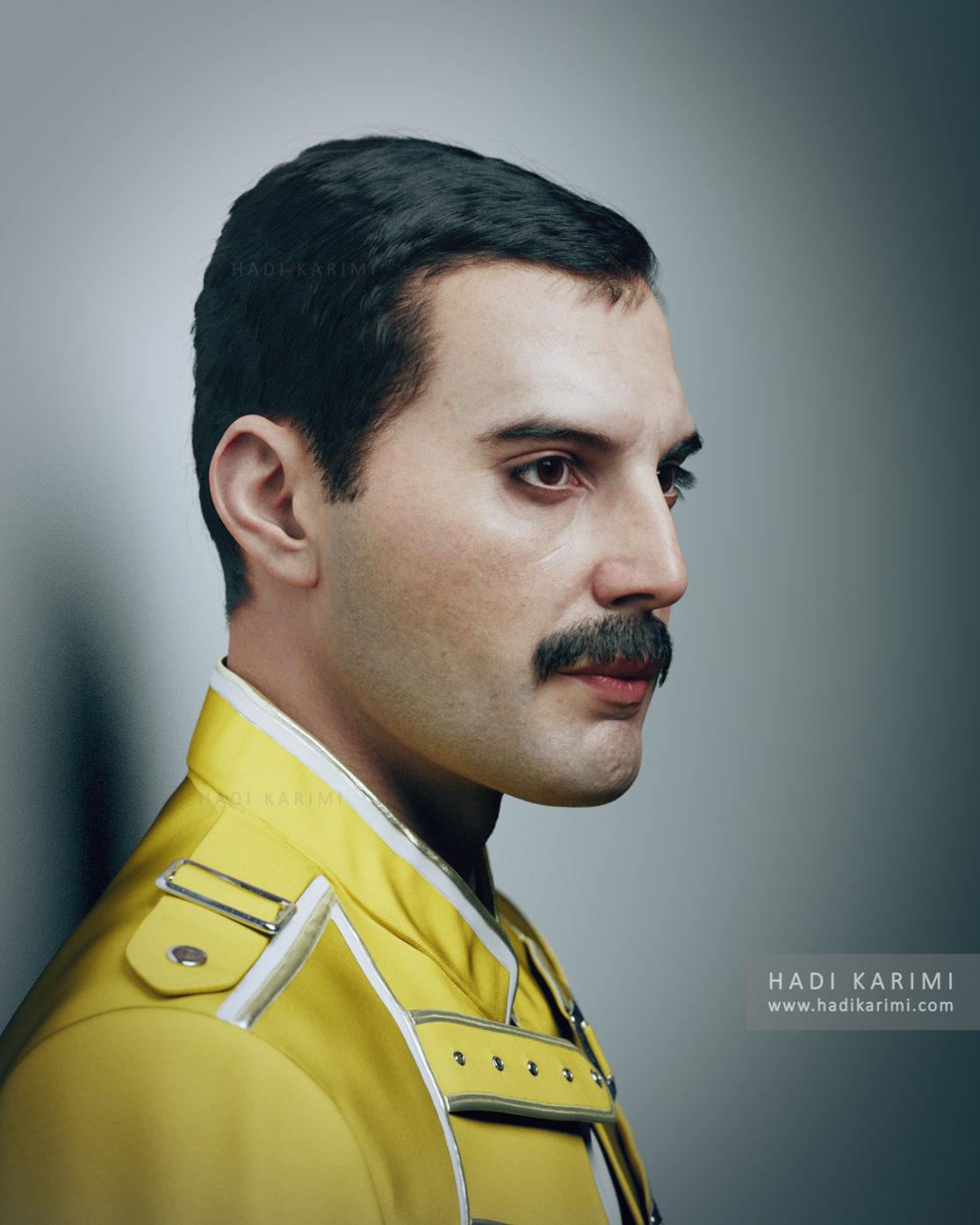 Freddie Mercury 3D Render
